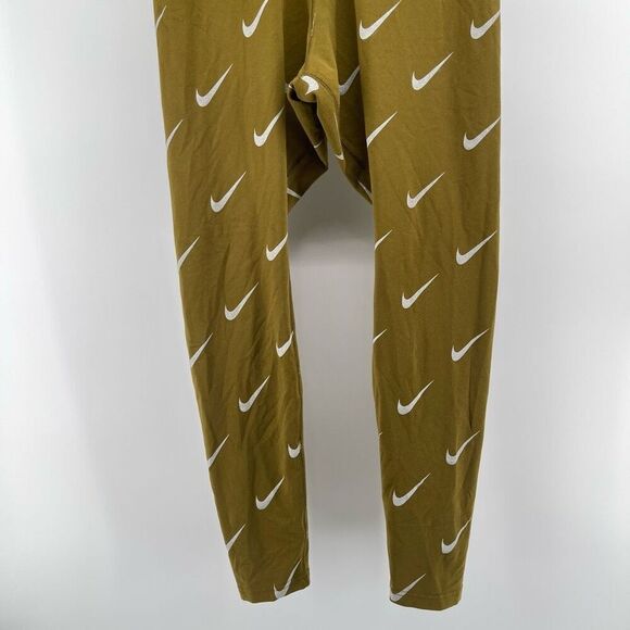 Nike Sportswear Leg-A-See Olive Green Metallic Women’s Leggings Large CJ5024-368 - Picture 7 of 16